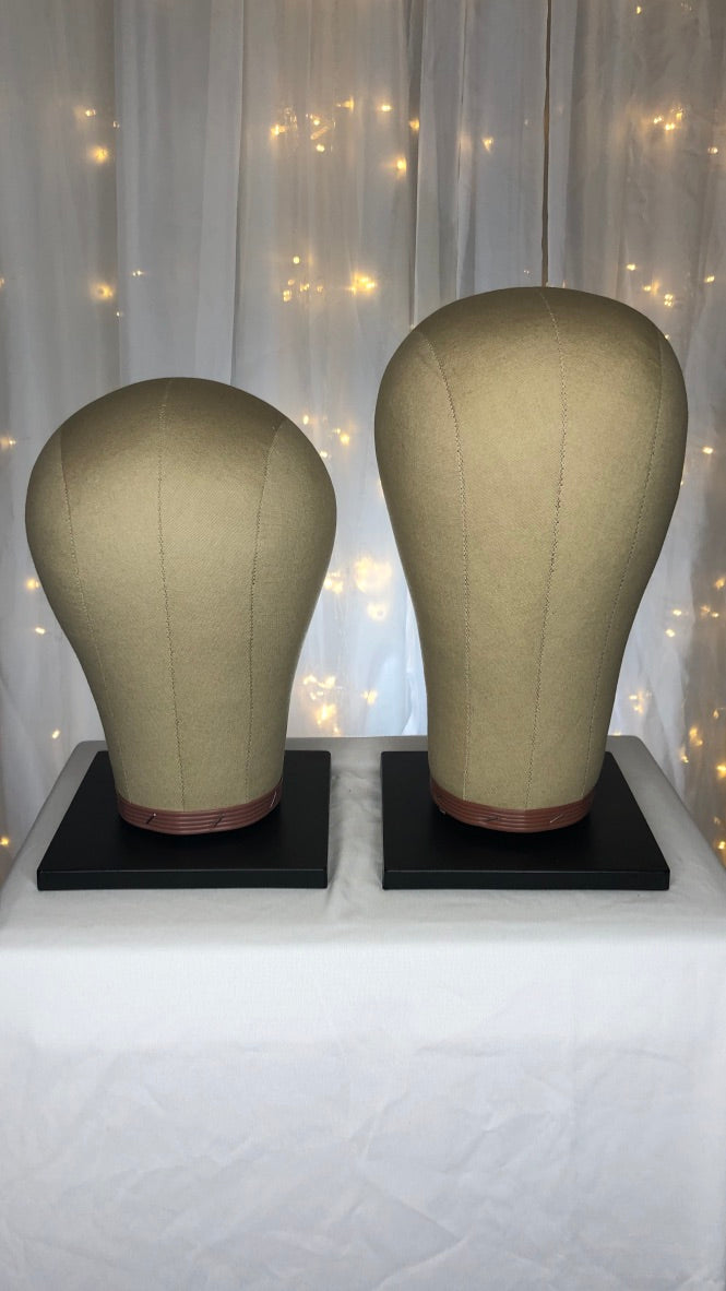 Wig Head Cork Canvas Block Head 23 Inch Mannequin Head for Wigs Block Head  with Stand for Making Wigs Canvas Head Professional Wig Head Block for Wig  Mannequin Heads Cork Canvas Head 
